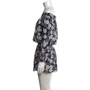 INTERMIX Navy and White Floral Mini Dress